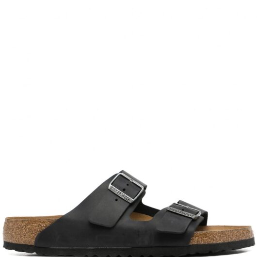 BIRKENSTOCK Arizona Soft Footbed Oiled Leather Size: 46, colour: BLACK
