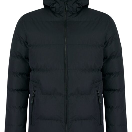 Coats / Jackets Takato Micro-Fleece Lined Quilted Puffer Jacket with Hood in Jet Black / S - Tokyo Laundry